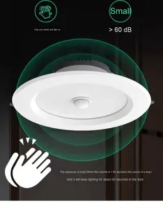 Downlight à LED avec capteur infrarouge radar à micro-ondes pour les escaliers et les couloirs d'hôtel Entrée Lumière d'extinction Passages - Product Image 6