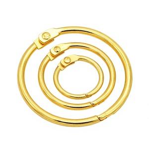 Clip de libro de Metal YIWANG anillo de carpeta de hojas sueltas a presión de 5/8 pulgadas para cuaderno - Product Image 1