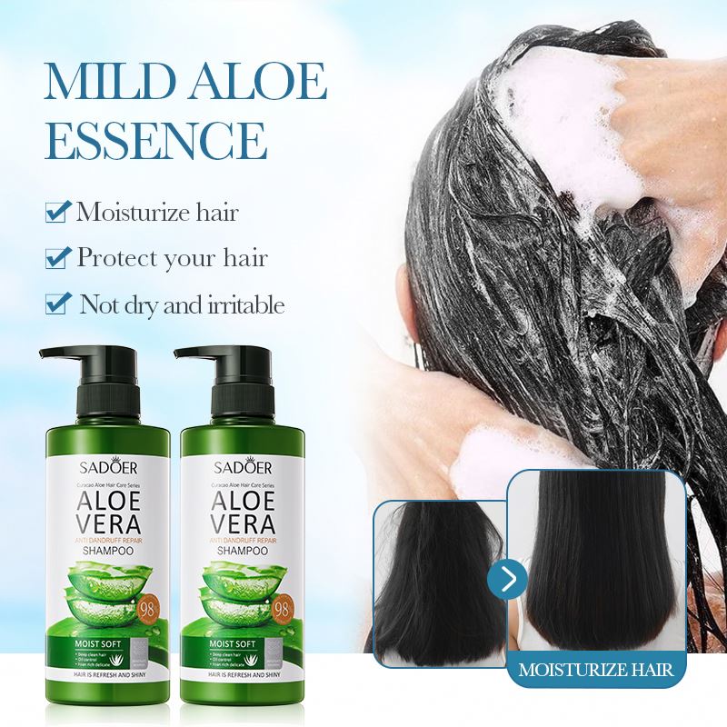 SADOER 98% Organic Aloe Vera Hair Shampoo Moisturizing Smoothing  Anti-Dandruff Hair Skin Treatment Shampoo Conditioner| Alibaba.com