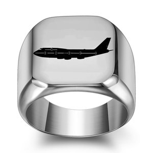 Men's <b>Titanium</b> Steel <b>Ring</b> 18MM Square Geometric Design Punk Style Fashion Jewelry Gift - Product Image 1