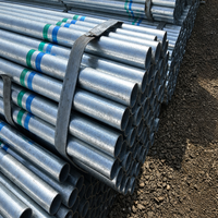 Tube en acier galvanisé de haute qualité A36, tube rond en acier galvanisé S355J2 S355JR St37 S235JR St52 16Mn Q345B 2-20mm 1-12m Z120