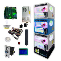 Distributeur automatique de capsules colorées pour enfants, machine Gacha, jouets à œufs surprise, jeu d'arcade à monnayeur, lecteur de cartes, pousse-pièces