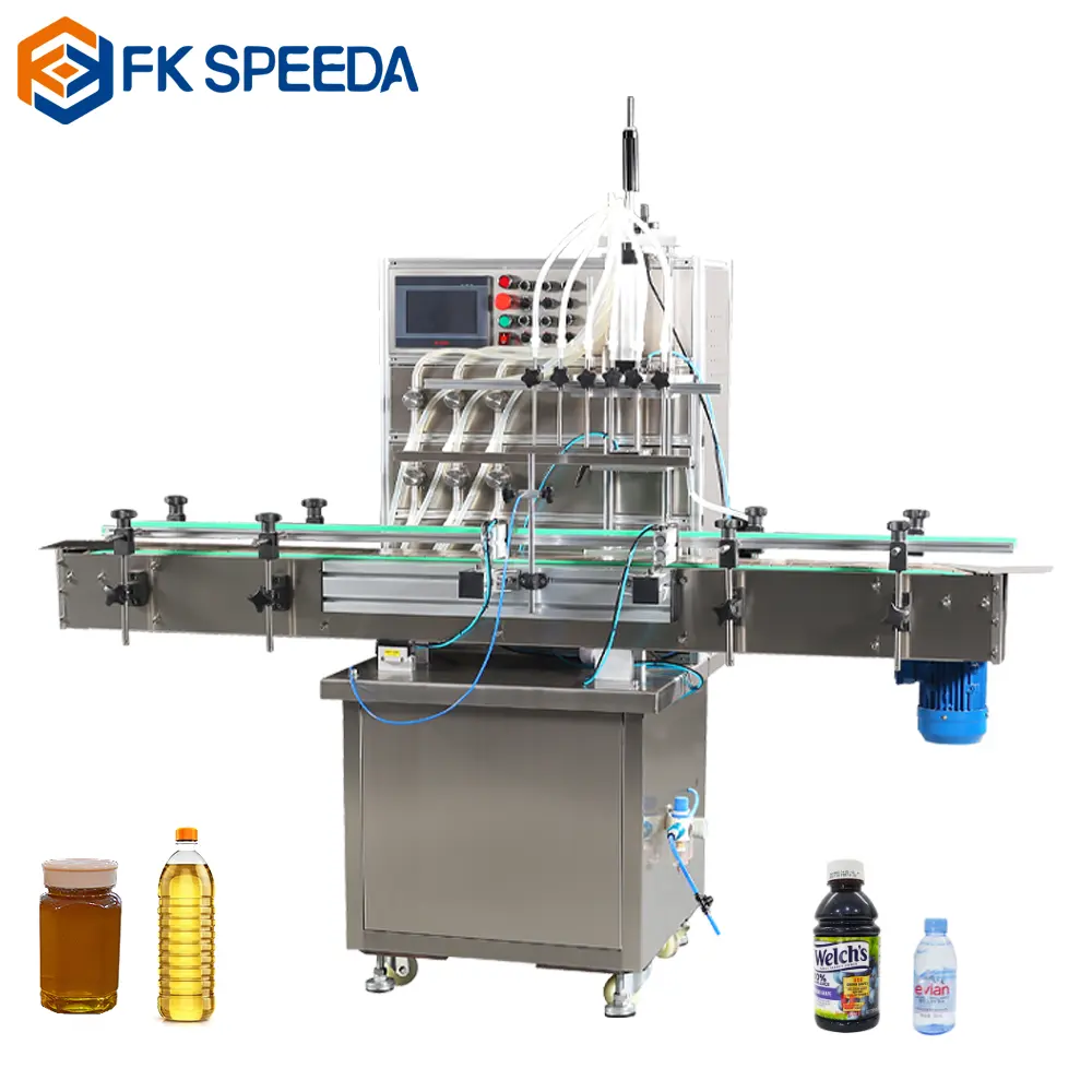 Small Automatic Bottle Water Liquid Turntable Capping Packaging And Filling Machine