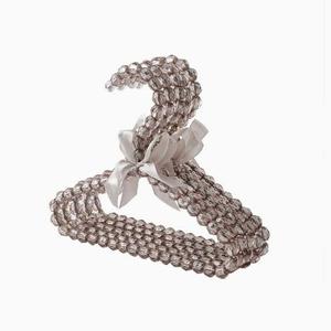 Cintres en plastique perlés Y261 avec ruban pour vêtements d'enfants, bébés, animaux domestiques (chiens, chats) et femmes – Petits cintres perlés - Product Image 2