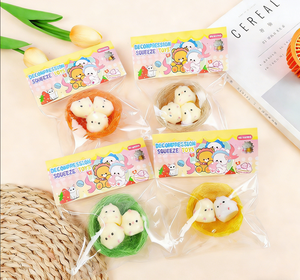 Mini Juguete Blandito Antiestrés Kawaii Hecho a Mano, Pollito Animal Mochi Suave, Squishies Taba, Juguete Sensorial para Niños - Product Image 2