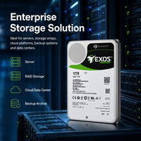 Disco Duro Empresarial Seagate de 12 TB SAS ST12000NM0027, 2.5 Millones de Horas MTBF, Carga de Trabajo de 550 TB/Año, Funcionamiento Continuo 24/7, Respaldo RAID, Archivo