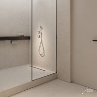 Carrelage Céramique 600x1200 Beige Mat Étanche Antidérapant Effet Pierre Modernes pour Appartement Salle de Bain Salon Cuisine