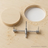 Scie cloche réglable 2-7 pouces à double aile en acier à haute teneur en carbone pour plâtre, tuyaux, carrelage, cloisons sèches et plafonds encastrés