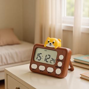 Minuteur électronique pour enfants en forme de chien de dessin animé, réveil, gadget de rappel pour la cuisine - Product Image 2