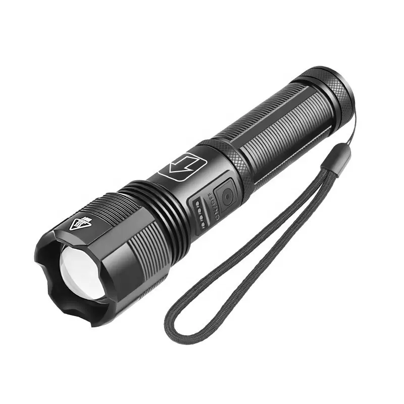 Reliable Factory Wholesale Good Price High Power Bright EDC Zoomable Tactical Flashlight Rechargeable XHP50 Torch Light