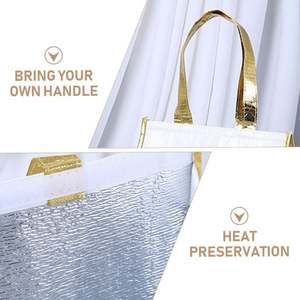 Sac isotherme de pique-nique en aluminium de haute qualité, sacs jetables pour la livraison de boissons, de café et de nourriture - Product Image 2