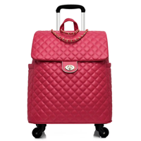 Valise à roulettes personnalisée en cuir PU souple de 20 pouces, design tendance, essentielle pour les voyages