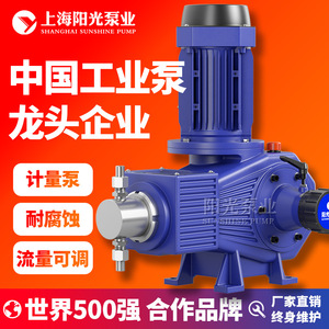 ปั๊มสูบจ่ายสารเคมีแบบลูกสูบ Shanghai Sunshine Pump รุ่น DZ-ZR ทำจากสแตนเลส 316  กำลังไฟฟ้า 6.5 ลิตร/นาที ระยะส่ง 30 เมตร - Product Image 2