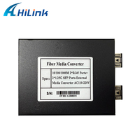 Gigabit Ethernet Fiber Optical Media Converter 2x10/100/1000Base-T & 2 X 1000Base-Fx , Single Fiber SFP SC