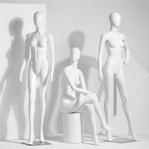 Maniquí elegante de lujo listo para enviar, ropa de boda de fibra de vidrio, maniquí para mujer entera, superficie mate para mujer - Product Image 6