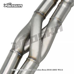 ท่อไอเสีย Catback พร้อมท่อ Z สำหรับ Mercedes-Benz E63/E63S AMG W212 ปี 2008-2013 Boska Racing SUS304 ท่อไอเสียแบบวาล์วอิเล็กทรอนิกส์ - Product Image 5