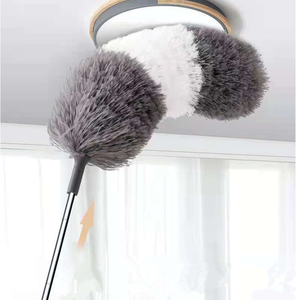 Plumero de plumas de pollo con mango <span class=keywords><strong>largo</strong></span> multifuncional de 2,1 m, cepillo para polvo de techo doméstico, cepillo limpiador de ventanas para el hogar - Product Image 1
