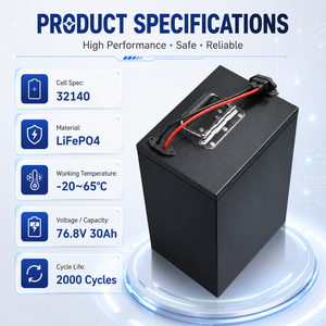 Baterai Lithium Iron Phosphate 72V30ah Deep Cycle untuk Kendaraan Roda Tiga Listrik - Product Image 3