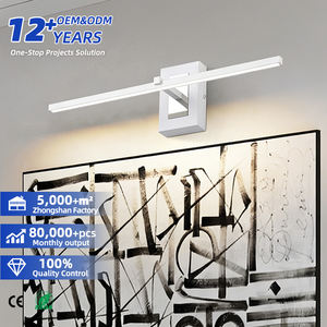Lámpara de pared de latón de lujo para espejo de baño, iluminación frontal sobre el espejo, aplique decorativo de pared, luz LED para cuadros - Product Image 1