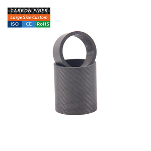 Tùy chỉnh đường kính lớn cao modulus carbon fibre ống nhà sản xuất 3K cong 1000mm sợi carbon ống để bán - Product Image 1