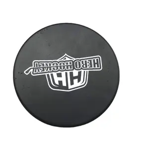 Training Ball Full Color Printing Customized Logo Rubber Ice Hockey Puck