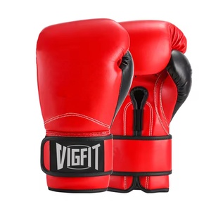 Gants <span class=keywords><strong>de</strong></span> <span class=keywords><strong>kick</strong></span>-<span class=keywords><strong>boxing</strong></span> VIGFIT en cuir PU <span class=keywords><strong>de</strong></span> 14 oz, design à doigts entiers, sangle <span class=keywords><strong>de</strong></span> poignet réglable, ajustement universel, personnalisés - Product Image 3