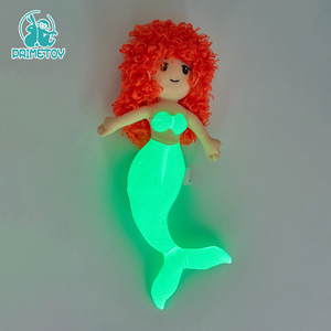 Chaud Meilleur Personnalisé Beau Dessin Animé Mignon Lumineux Petite Peluche Sirène Poupée <span class=keywords><strong>Jouet</strong></span> - Product Image 2