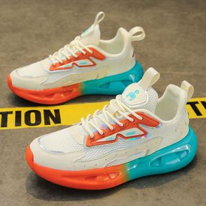 Chaussures de course athlétiques légères et sportives avec amorti, empeigne en maille antidérapante, fermeture à enfiler, pour hommes et femmes, toutes saisons - Product Image 1