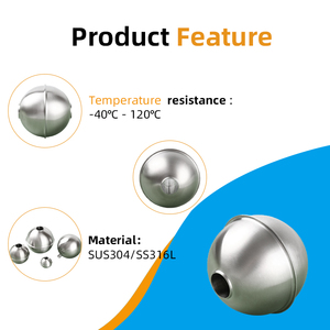 Bola flotante de nivel de líquido de flotador de acero inoxidable con resistencia a altas temperaturas y Bola de orificio de flujo magnético - Product Image 4