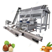 500kg ligne équipement palmier abricot noyau séparateur craquelin décortiqueur briser décorticage noisette amande fissuration Machine de traitement