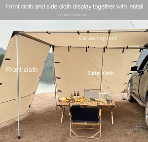Auvent de <span class=keywords><strong>camping</strong></span> de haute qualité 200x250x200cm, bâche Oxford imperméable pour SUV, remorque, tente multi-volets - Product Image 3