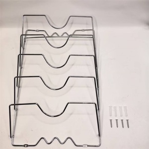 Soporte Multifuncional de Acero Inoxidable para Cocina, Tipo Vertical, con Doble Tapa para Ollas, Tabla de Cortar Vegetales y Almacenamiento - Product Image 6