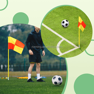 Xách Tay Tùy Chỉnh Góc Cờ Cho Bóng Đá Đôi Duy Nhất Hai Mặt <span class=keywords><strong>Satin</strong></span> Vải Polyester In Kỹ Thuật Số Cờ Hiệu Thay Thế Bóng Đá - Product Image 2