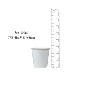 Logo Trắng Cốc giấy mà không cần in Cổ Phiếu dùng một lần 60ml 100ml 150ml 180ml 300ml cốc giấy sinh thái thân thiện <span class=keywords><strong>210</strong></span> <span class=keywords><strong>ml</strong></span> 190 GSM tại Trung Quốc - Product Image 5