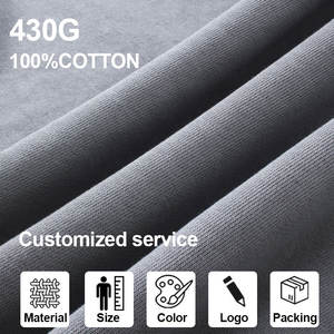 Unisex Heavy Plain 100% algodón lavado ácido sudaderas con capucha Vintage Drop Shoulder sudaderas - Product Image 4