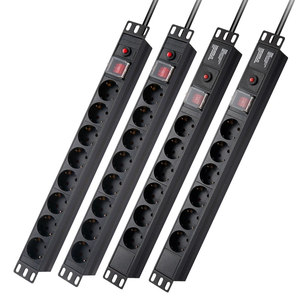 PDU Schuko 1U 19 Pollici con 8 Prese 16A 230V, Protezione da Sovraccarico e Sovratensione, Montaggio a Rack per Data Center - Product Image 5