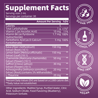 Gouttes Liposomales Kava, Mélisse, Safran, Camomille, L-Théanine – Adaptogènes pour le Stress, le Cortisol et la Calme – Végétaliennes – Ashwagandha KSM 66 – Adulte
