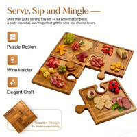 Assiette rectangulaire de luxe en bois massif, multi-styles, écologique, pour fruits, petit-déjeuner, thé, collations et fêtes