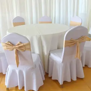 Copertura elastica della sedia di banchetto dell'hotel della fibbia dell'arco della parte posteriore della sedia della decorazione di nozze