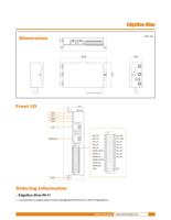 2026 OpenEmbed OpenWRT MediaTek MT7981BA Edgebox-Blue Controlador de Programación PLC WIFI6 4G LTE 4DI 6DO Control Industrial RS485