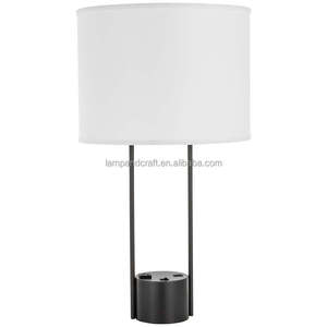 Lampe de table en verre avec prise électrique pour la décoration de la maison, chambre à coucher, hall d'hôtel, chambre d'hôtel - Product Image 3