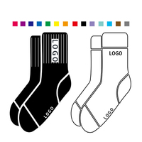 Chaussettes athlétiques personnalisées pour hommes, chaussettes de fitness et de course, chaussettes de sport confortables et chaudes