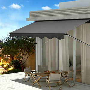 Toldo Retráctil de Aluminio de 3.0m, Operado Manualmente, Sin Perforación, Diseño Moderno, Impermeable, para Patio, Muebles de Exterior, Protección Solar - Product Image 3