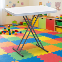 Table pliante en plastique HDPE robuste, portable, pour événements en plein air, maison, bureau et usage commercial