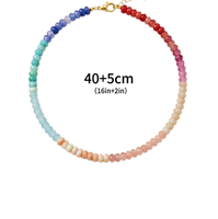 Collier de perles style coquillage, chaîne réglable en acier inoxydable, bijoux empilables, pendentifs tendance, cadeau souvenir