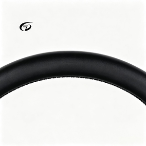 Volante de cuero genuino con base plana mejorado para <span class=keywords><strong>Audi</strong></span> TT, TTS, TTRS, R8 V8 <span class=keywords><strong>V10</strong></span> - Product Image 3