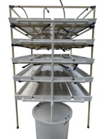 Système de support de gouttière hydroponique en plastique, gouttière hydroponique en plastique, plateau de plantation