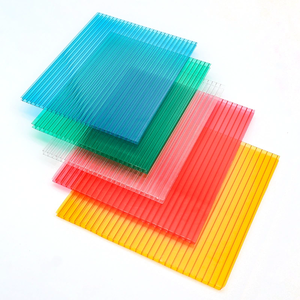 Plaques alvéolaires transparentes en <span class=keywords><strong>polycarbonate</strong></span> gaufré PC de 10 mm, 12 mm, 16 mm pour dômes, puits de lumière et serres - Product Image 4