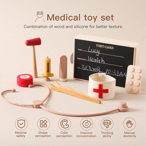 Toptan silikon doktor oyuncak seti simülasyon tıbbi kiti oyuncaklar ebeveyn-çocuk oyunu rol çocuklar için oyuncaklar oyna Pretend - Product Image 5