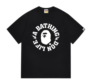 เสื้อเชิ้ตผู้ชายสไตล์จีนทรงปกติ ลายเรียบ ผ้าฝ้าย 100% 240 กรัม แขนสั้น พิมพ์ลายโลโก้ - Product Image 2